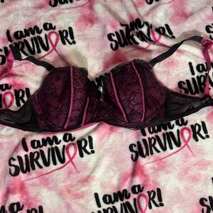 Apt. 9 Lace Bra - Black and Pink